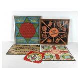 Board game boards, two Chinese checkers which