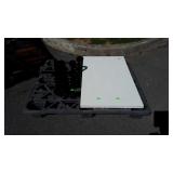 Table, 24x40" top, 4 metal legs convey, need