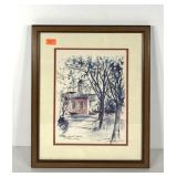 John Haymson print of Williamsburg Old Court