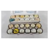 Golf balls, two dozen used golf balls, includes