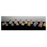 Group of Dakin Josef Originals birthday dolls,