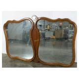 Double mirror, heavy duty wire for hanging, 54x38