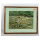 Painting by local artist Wilson Webb, River