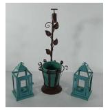 Yard/garden decor, includes two hanging tealight