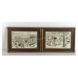 Two C H Twelve Trees prints, both copyright 1921,