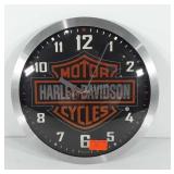 Harley Davidson wall clock, 10"
