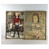 Pair of Leonard Tsuguharu Foujita prints, Girl