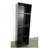 Deep storage style bookcase with adjustable feet