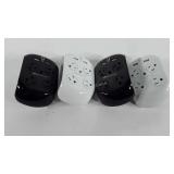 Four 360 electrical outlet protectors