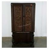 Cabinet, carved details, 68" tall, bottom piece