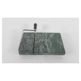 Marble cheese slicer board, 5" x 8"