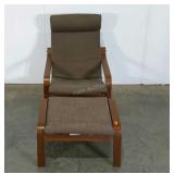 Ikea cantilevered chair and stool, could use a