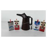 Advertising, includes Savory 1qt oil can spout,