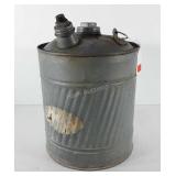 Galvanized gas can, 12.5"
