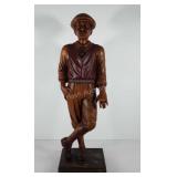 Golfer Statue 31", poly resin, missing golf club,