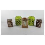 Yard/garden decor, includes two tealight ceramic