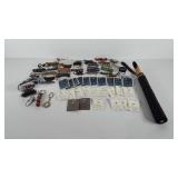 Accessories, includes umbrella, hair clips,