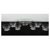 Glassware, includes bowl (11"), and size