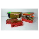 Two boxes of mixed brand .270 caliber rounds.