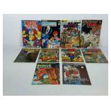 Ten mixed independent comic books, includes