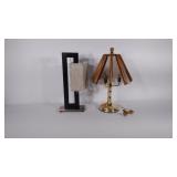 Two non matching table lamps