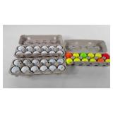 Golf balls, three dozen used golf balls, includes