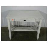 Rustic farm-style table or desk, single drawer,