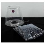 Glassware, center piece bowl made in Poland and