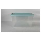 Sterilite tote with latching lid, 23" × 17" × 13"