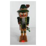 Holiday decor, wooden German nutcracker, 15", hat