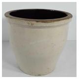 Stoneware planter, 7.5", has crack down side and