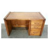 Pine wood desk, wear as shown