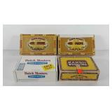 Four cigar boxes, includes Tampa Nugget, Marsh