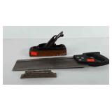 Tools, includes No.34 Stanley 6" level, Stanley