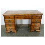 Pine desk with seven drawers. Ready for a