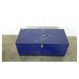 Painted trunk, damage as shown, 15 x 31 x 13