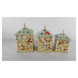Kitchenwares, ceramic canister set, 7"-9", one