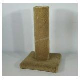 Carpeted cat scratch post, 18" tall