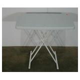 Lightweight table, 19 1/2 x 30 when upright