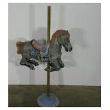 Freestanding carousel horse, 50" high