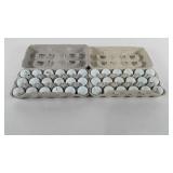 Golf balls, three dozen used Titleist golf balls,