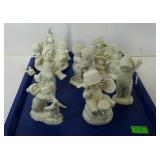 Tray lot of seven Department 56 Snow babies.