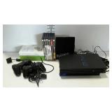 Play Station 2, includes 2 controllers, over 10