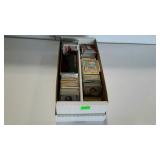 Sports cards in 7" x 16" box