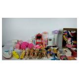 Group of Barbie dolls, clothing, accessories, and