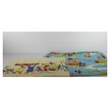 Textiles, Bambi bed sheet and Walter Lantz pillow