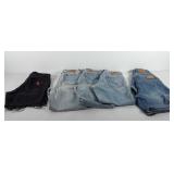 Jeans and Jean shorts, includes Harley Davidson