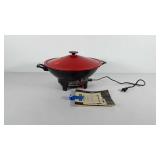 Cookware, west bend electric wok, works, 6qt