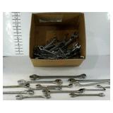 Tools, large group of combination wrenches and