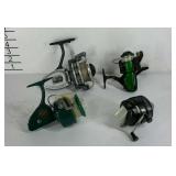 Four fishing reels, includes Penn Reen